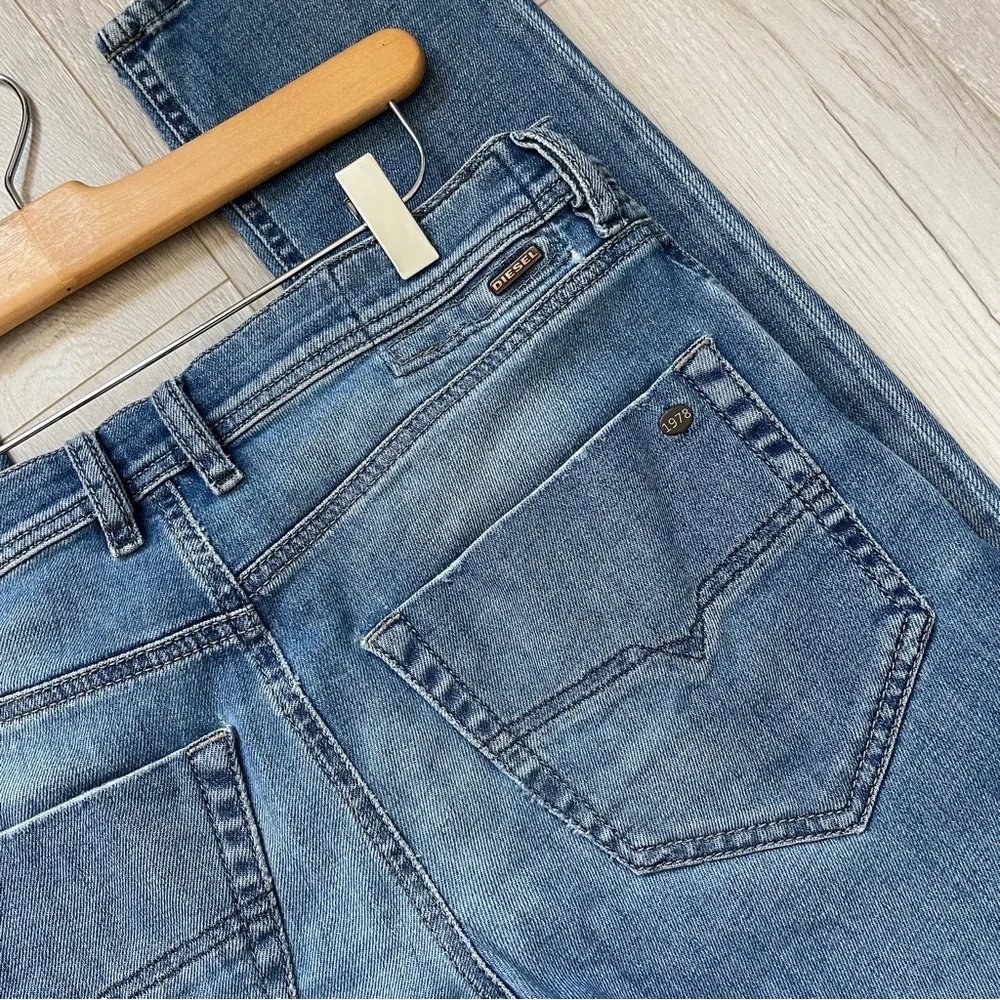 Diesel Slim Jeans tepphar carrot denim mens Blue (size 27x30) streetwear faded